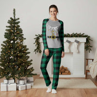 Christmas Elf Costume Plaid Pajama Set Holiday Costume Funny Christmas Gift - Wonder Print Shop