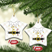 Christmas Elf Costume Ceramic Ornament Holiday Costume Funny Christmas Gift - Wonder Print Shop