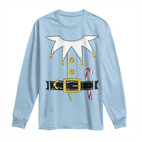 Christmas Elf Costume Long Sleeve Shirt Holiday Costume Funny Christmas Gift - Wonder Print Shop
