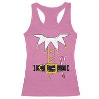 Christmas Elf Costume Racerback Tank Top Holiday Costume Funny Christmas Gift - Wonder Print Shop