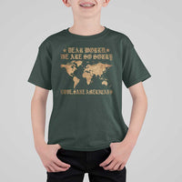 Dear World We Are So Sorry Love Sane Americans T Shirt For Kid Retro USA Map