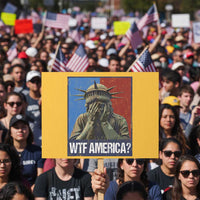 WTF America Protest Sign Humor Statue of Liberty - Wonder Print Shop