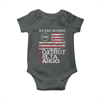 Foxtrots Delta Tangos Baby Onesie US Flag We The People