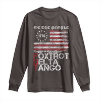 Foxtrots Delta Tangos Long Sleeve Shirt US Flag We The People