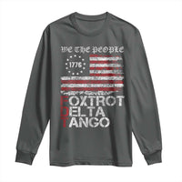 Foxtrots Delta Tangos Long Sleeve Shirt US Flag We The People
