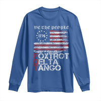 Foxtrots Delta Tangos Long Sleeve Shirt US Flag We The People