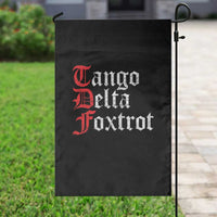 Funny Foxtrots Delta Tangos Garden Flag - Wonder Print Shop