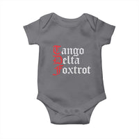 Funny Foxtrots Delta Tangos Baby Onesie