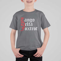 Funny Foxtrots Delta Tangos T Shirt For Kid