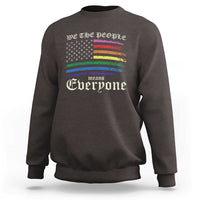 We The People Means Everyone Lgbt Equality Sweatshirt USA LGBTQ Pride Flag