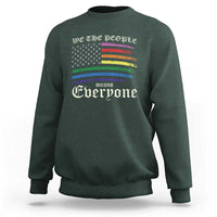 We The People Means Everyone Lgbt Equality Sweatshirt USA LGBTQ Pride Flag