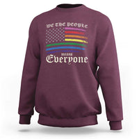 We The People Means Everyone Lgbt Equality Sweatshirt USA LGBTQ Pride Flag
