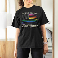 We The People Means Everyone Lgbt Equality T Shirt For Women USA LGBTQ Pride Flag