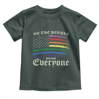 We The People Means Everyone Lgbt Equality Toddler T Shirt USA LGBTQ Pride Flag