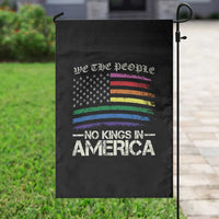 No Kings In America Garden Flag We The People USA LGBTQ Pride Flag - Wonder Print Shop