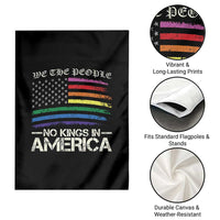 No Kings In America Garden Flag We The People USA LGBTQ Pride Flag - Wonder Print Shop