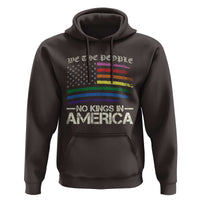 No Kings In America Hoodie We The People USA LGBTQ Pride Flag