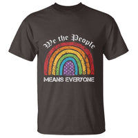 We The People Means Everyone T Shirt LGBTQ Rainbow Flag Gay Pride LGBT Ally Vintage