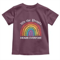 We The People Means Everyone Toddler T Shirt LGBTQ Rainbow Flag Gay Pride LGBT Ally Vintage