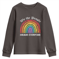 We The People Means Everyone Youth Sweatshirt LGBTQ Rainbow Flag Gay Pride LGBT Ally Vintage