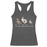 Subtle FDT Racerback Tank Top Flicker Dodo Titmouse Bird