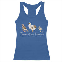 Subtle FDT Racerback Tank Top Flicker Dodo Titmouse Bird