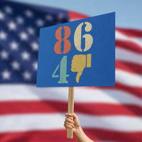 Retro 8647 Protest Sign Classic Retro Vintage 80s Style - Wonder Print Shop