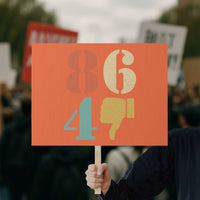 Retro 8647 Protest Sign Classic Retro Vintage 80s Style - Wonder Print Shop