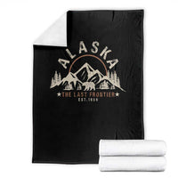 Alaska Throw Blanket Vintage Bear The Last Frontier Souvenir - Wonder Print Shop