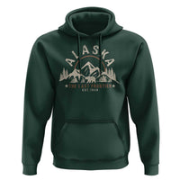 Alaska Hoodie Vintage Bear The Last Frontier Souvenir - Wonder Print Shop