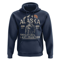Bear Alaska The Last Frontier Hoodie Vintage Alaska Camping Hiking Mountain - Wonder Print Shop