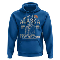 Bear Alaska The Last Frontier Hoodie Vintage Alaska Camping Hiking Mountain - Wonder Print Shop