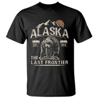 Bear Alaska The Last Frontier T Shirt Vintage Alaska Camping Hiking Mountain - Wonder Print Shop