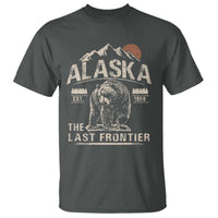 Bear Alaska The Last Frontier T Shirt Vintage Alaska Camping Hiking Mountain - Wonder Print Shop
