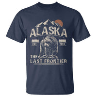 Bear Alaska The Last Frontier T Shirt Vintage Alaska Camping Hiking Mountain - Wonder Print Shop