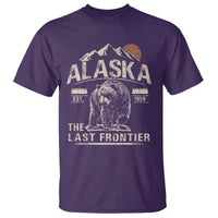 Bear Alaska The Last Frontier T Shirt Vintage Alaska Camping Hiking Mountain - Wonder Print Shop