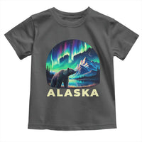 Bear Alaska Toddler T Shirt Alaskan Night Sky Northern Lights Aurora - Wonder Print Shop