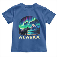 Bear Alaska Toddler T Shirt Alaskan Night Sky Northern Lights Aurora - Wonder Print Shop