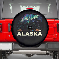 Alaska Spare Tire Cover Alaskan Night Sky Northern Lights Aurora Bear - Wonder Print Shop