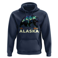 Alaska Hoodie Alaskan Night Sky Northern Lights Aurora Bear - Wonder Print Shop