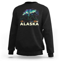 Alaska Sweatshirt Alaskan Night Sky Northern Lights Aurora Bear - Wonder Print Shop