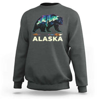 Alaska Sweatshirt Alaskan Night Sky Northern Lights Aurora Bear - Wonder Print Shop