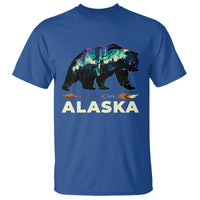Alaska T Shirt Alaskan Night Sky Northern Lights Aurora Bear - Wonder Print Shop