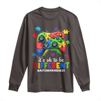 Video Game Autism Awareness Long Sleeve Shirt It's Ok To Be Different Kids