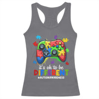 Video Game Autism Awareness Racerback Tank Top It's Ok To Be Different Kids