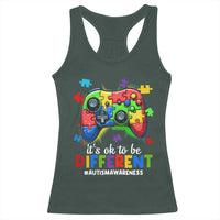 Video Game Autism Awareness Racerback Tank Top It's Ok To Be Different Kids