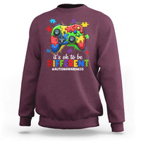 Video Game Autism Awareness Sweatshirt It's Ok To Be Different Kids