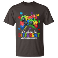Video Game Autism Awareness T Shirt It's Ok To Be Different Kids