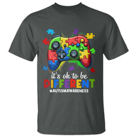 Video Game Autism Awareness T Shirt It's Ok To Be Different Kids