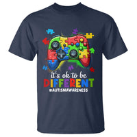 Video Game Autism Awareness T Shirt It's Ok To Be Different Kids